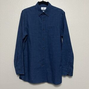 Southern Tide‎ Navy Blue Men's Small 100% Cotton Long Sleeve Shirt Trim Fit